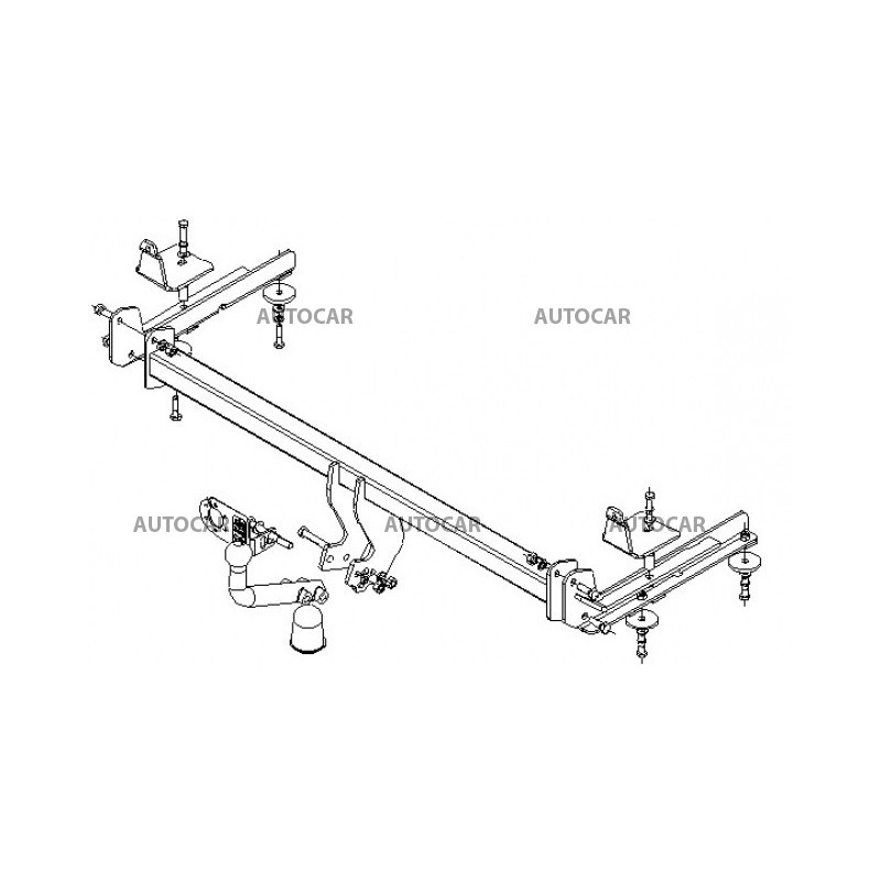 Ťažné zariadenie pre 600 - 4/5dv. - automatický systém - od 1993 do 1998