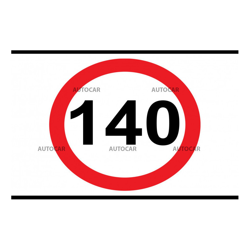 Nálepka rýchlosť 130km/hod - malá