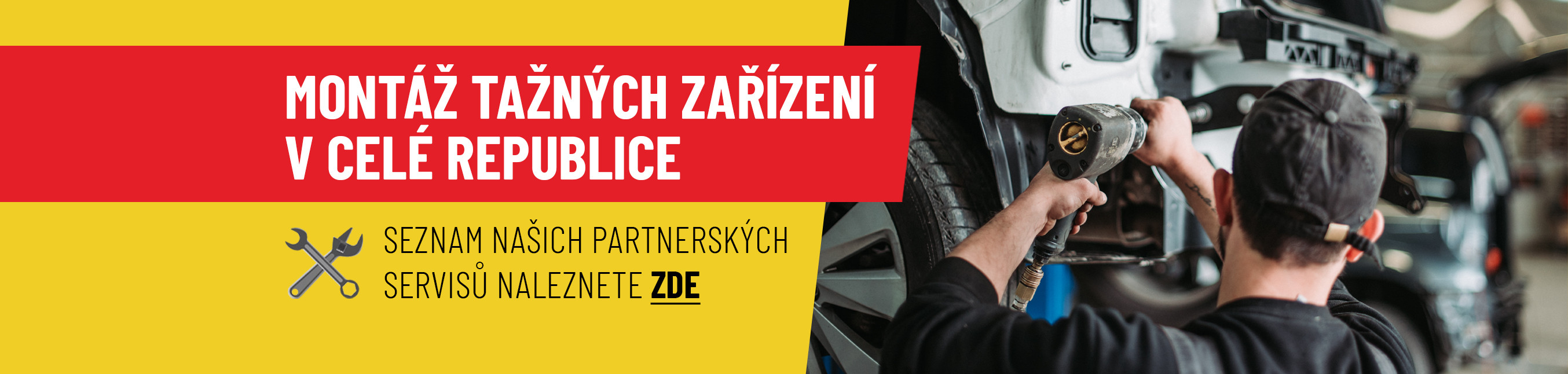 Montáž našich tažních po celém Česku